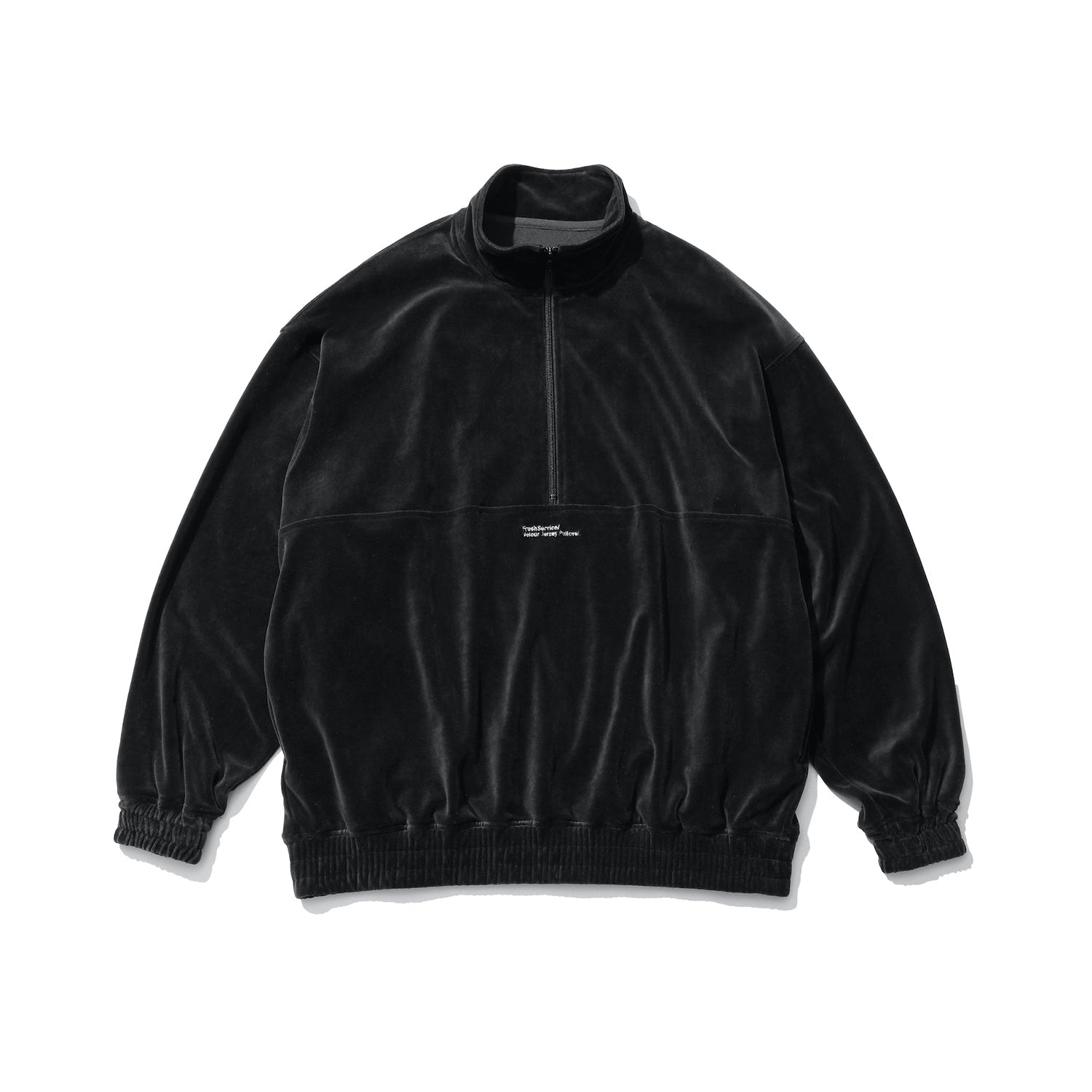 VELOUR JERSEY PULLOVER