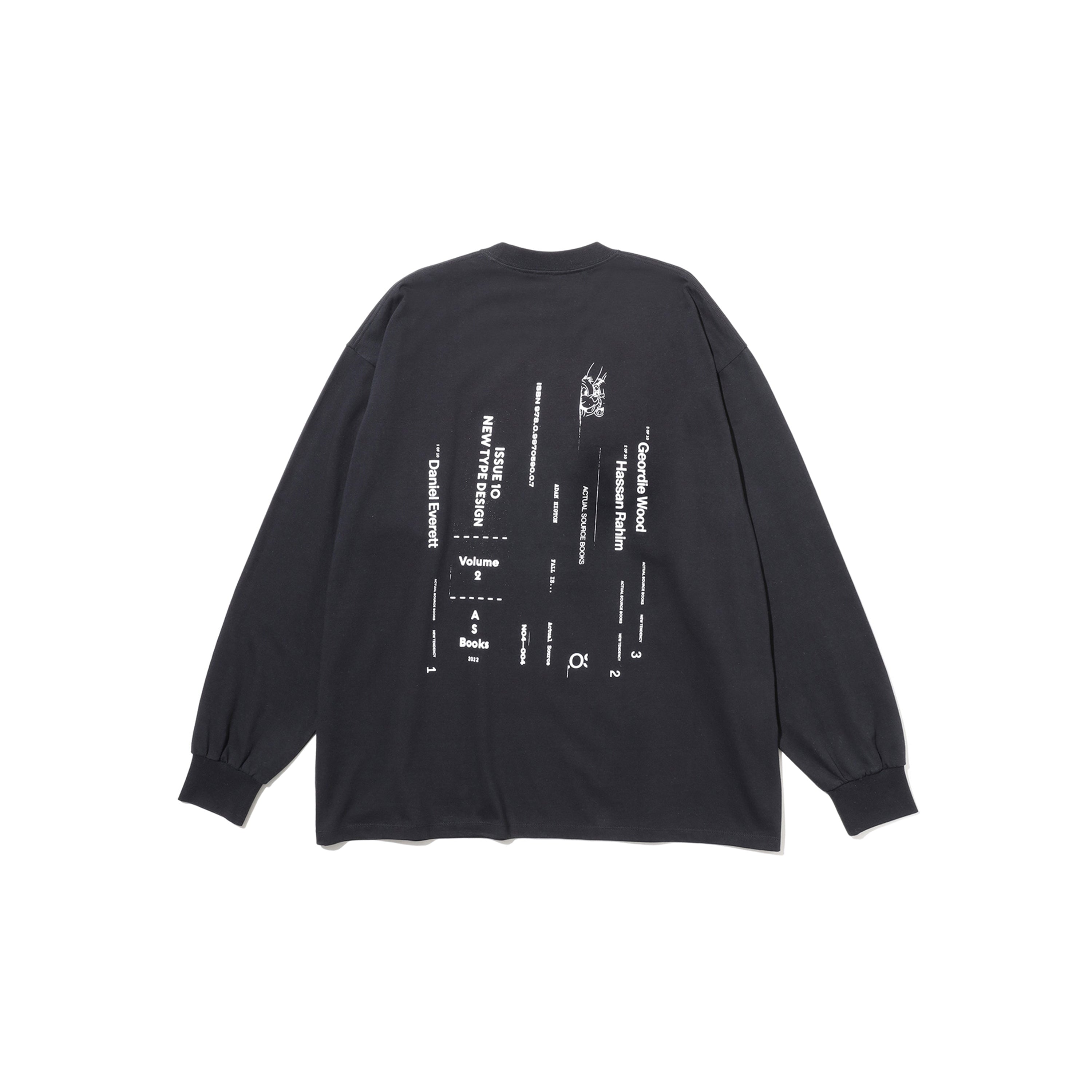 AS×FS CORPORATE L/S TEE “BOOK STACK”