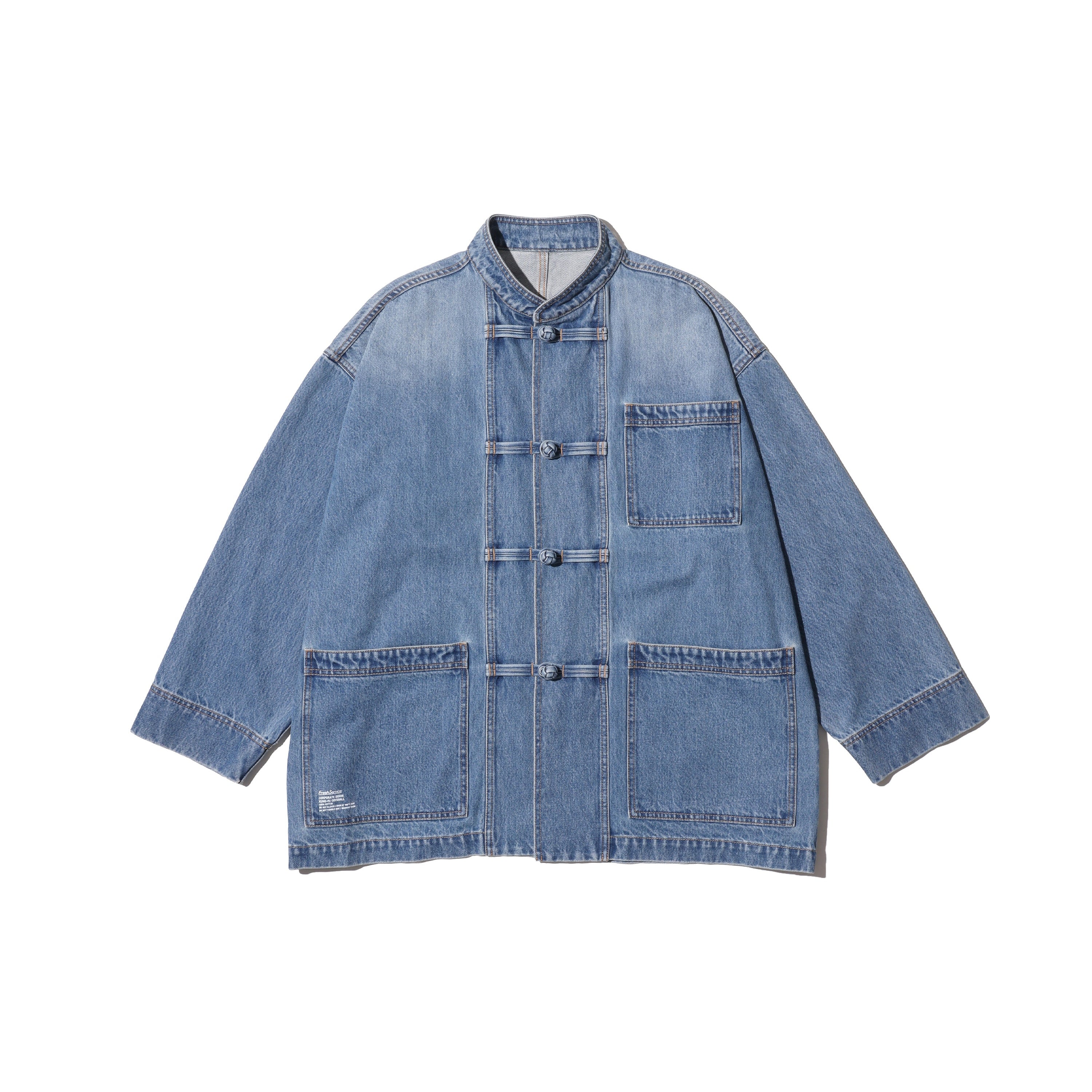 [FSC261] CORPORATE DENIM KUNG-FU COVERALL -DARK WASH / LIGHT WASH-