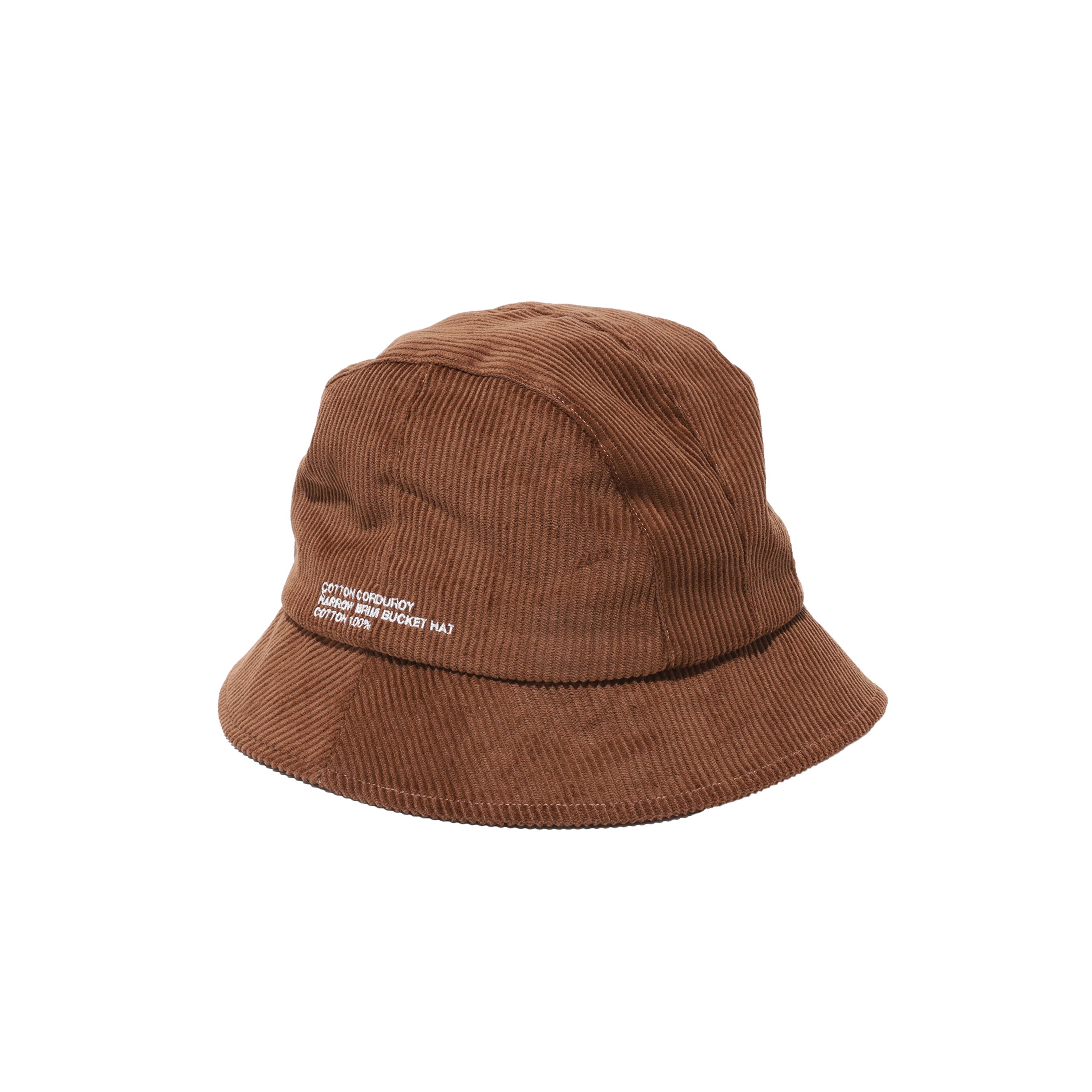 COTTON CORDUROY NARROW BRIM BUCKET HAT