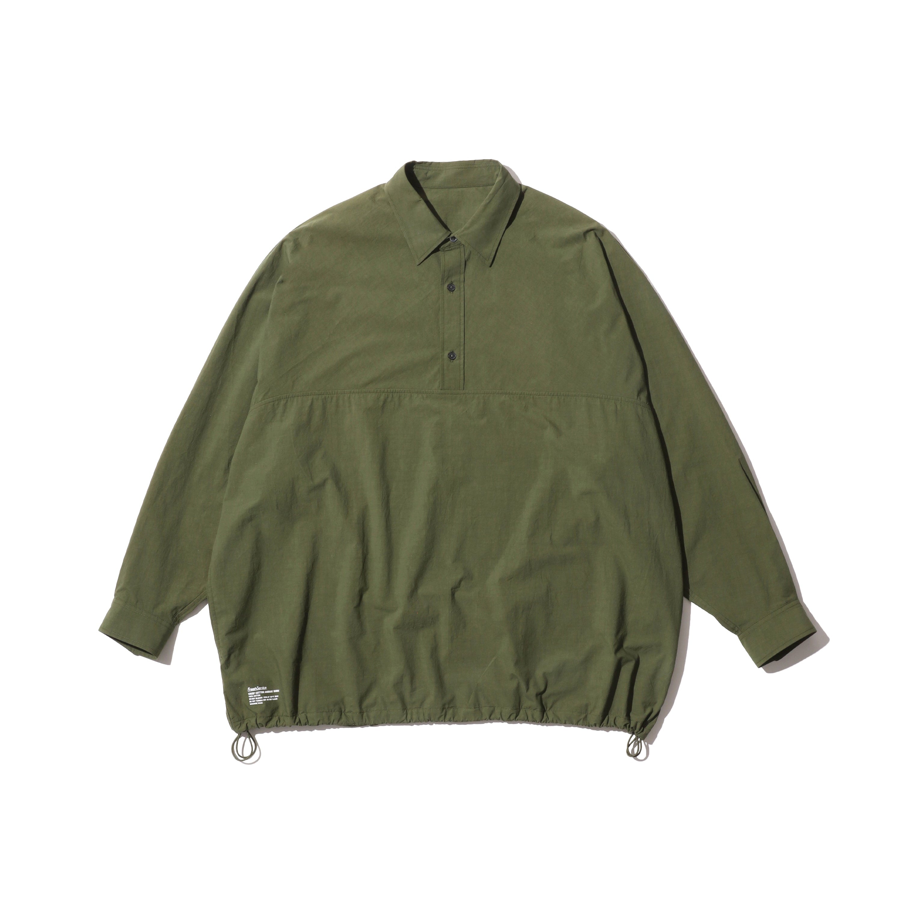 [FSC261] CRISP COTTON ANORAK L/S SHIRT