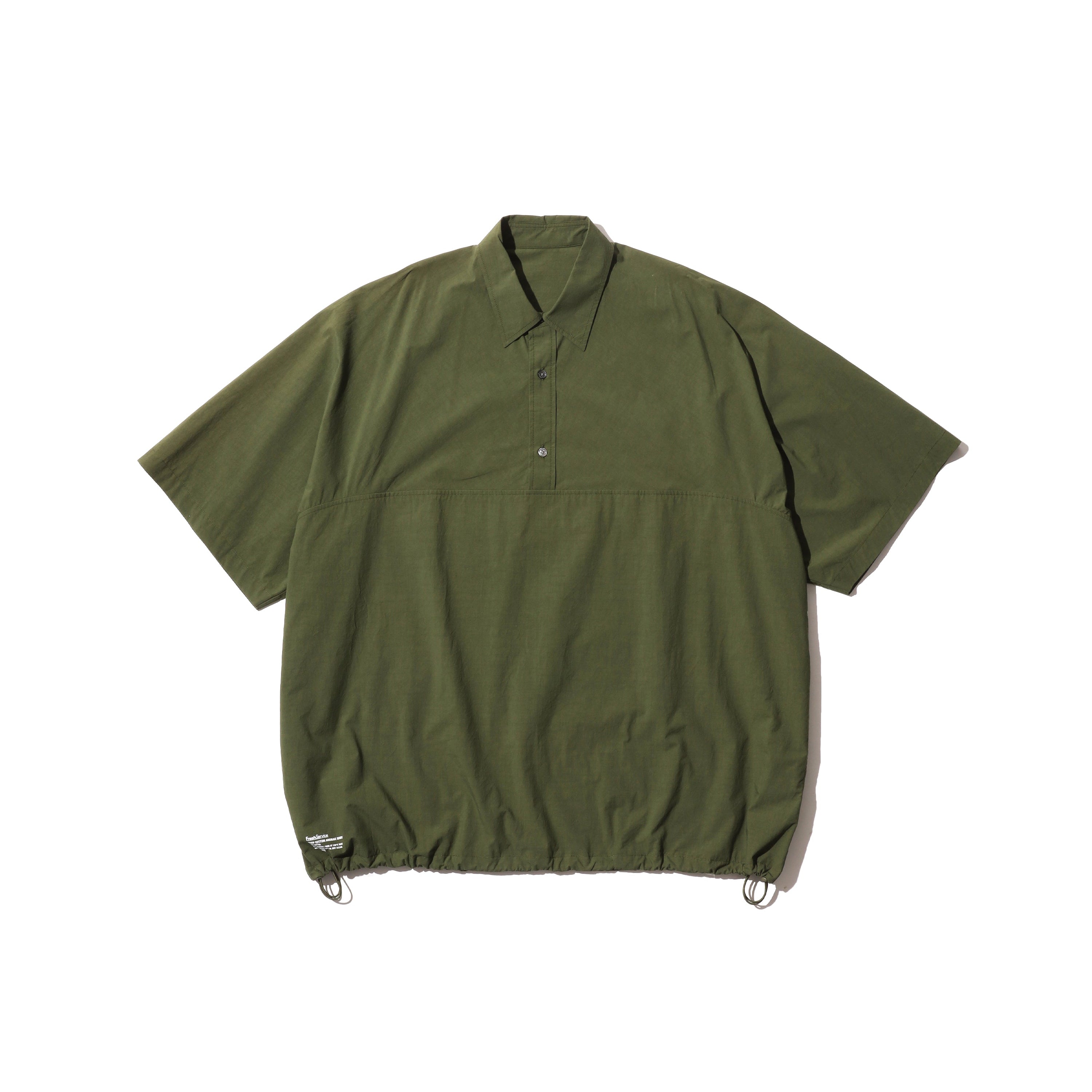 [FSC261] CRISP COTTON ANORAK S/S SHIRT