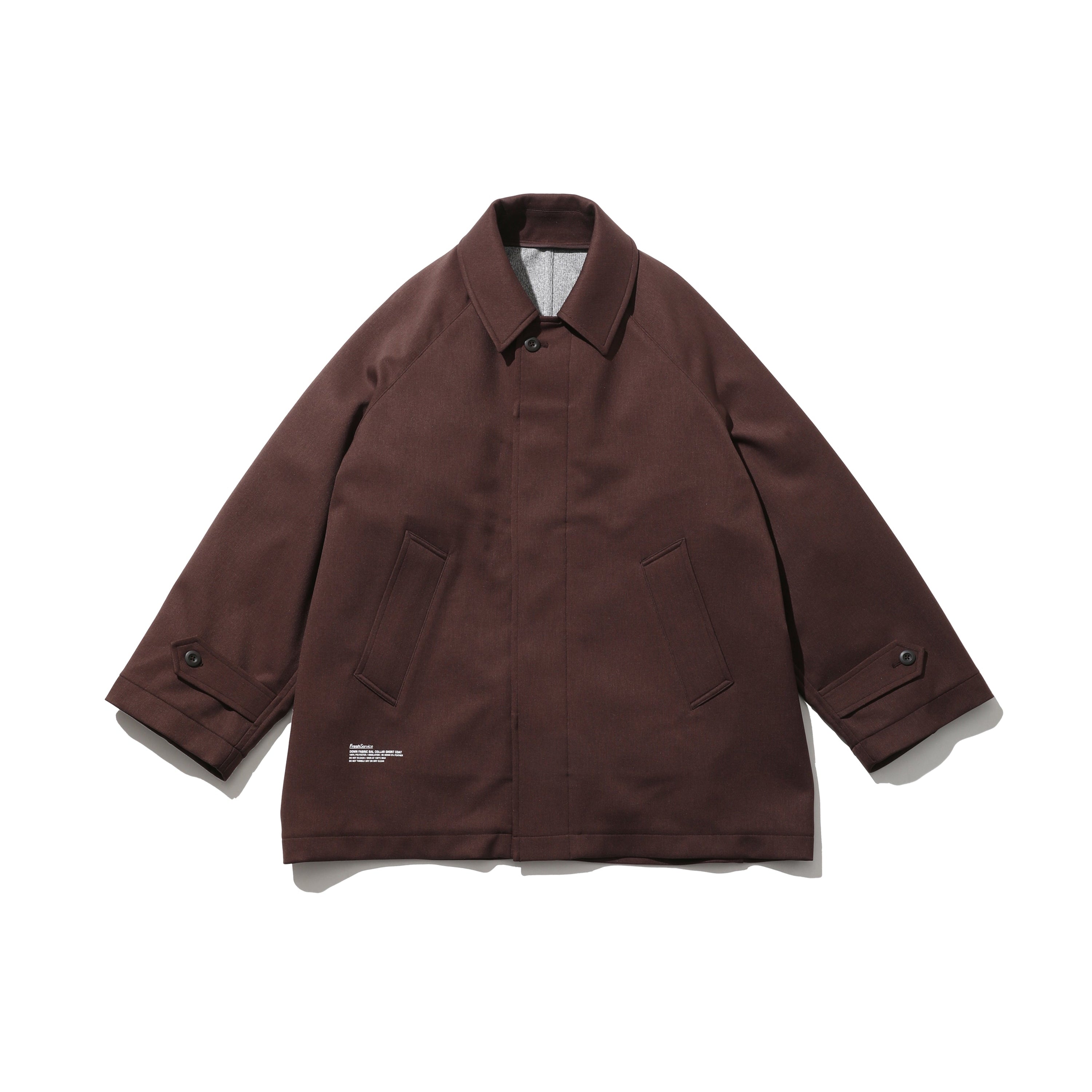 DOWN FABRIC BAL COLLAR SHORT COAT