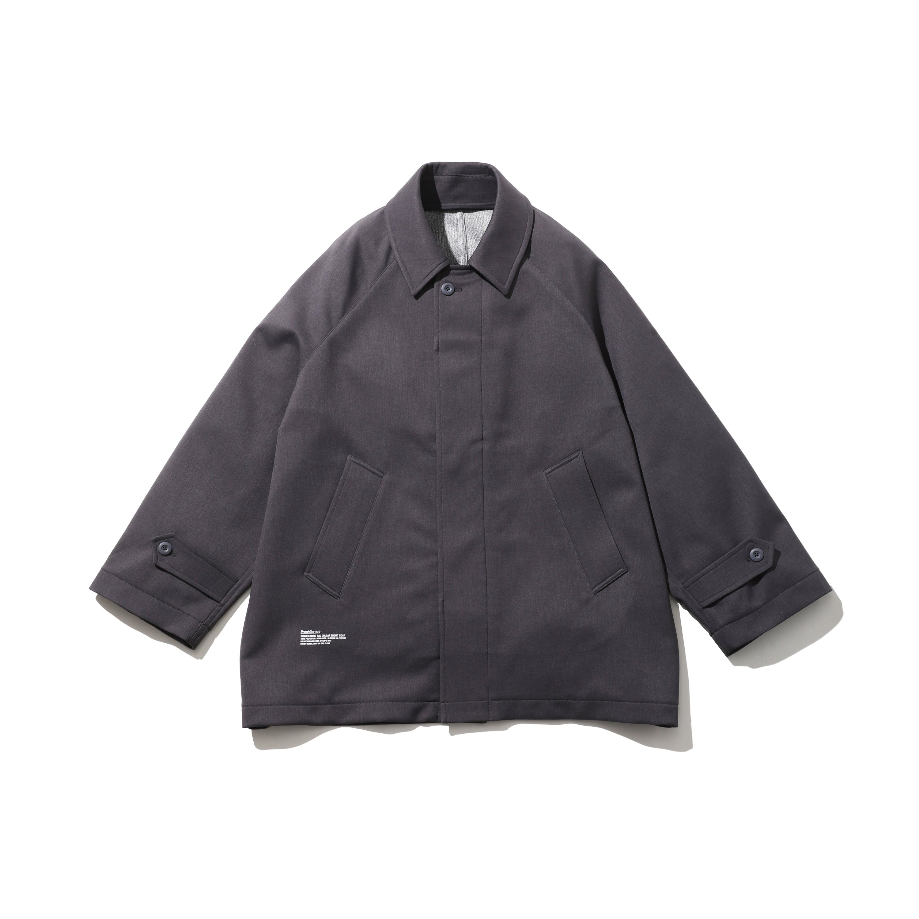 DOWN FABRIC BAL COLLAR SHORT COAT