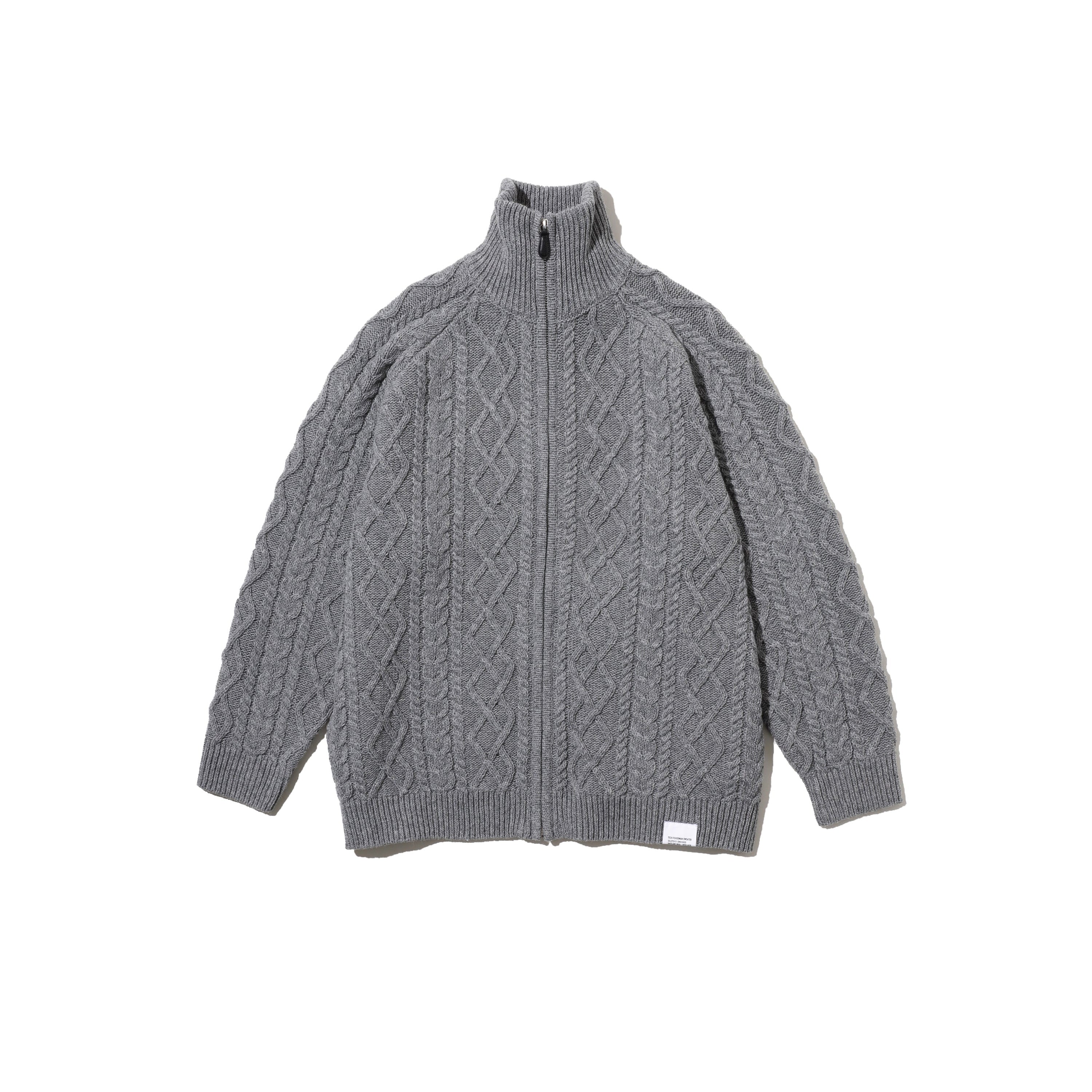 SHETLAND WOOL x SOLOTEX® TECH FISHERMAN ZIP-UP
