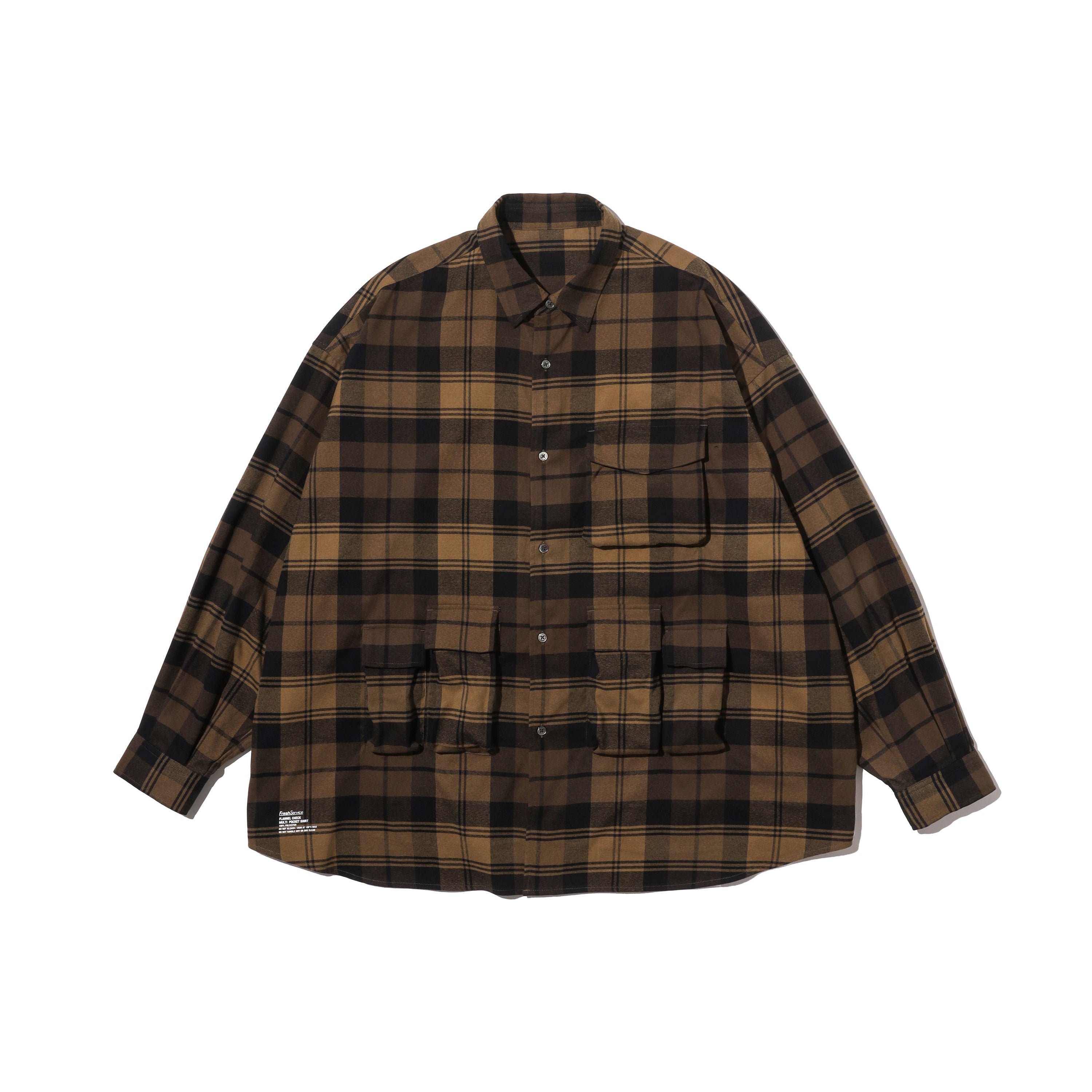 FLANNEL CHECK MULTI POCKET SHIRT