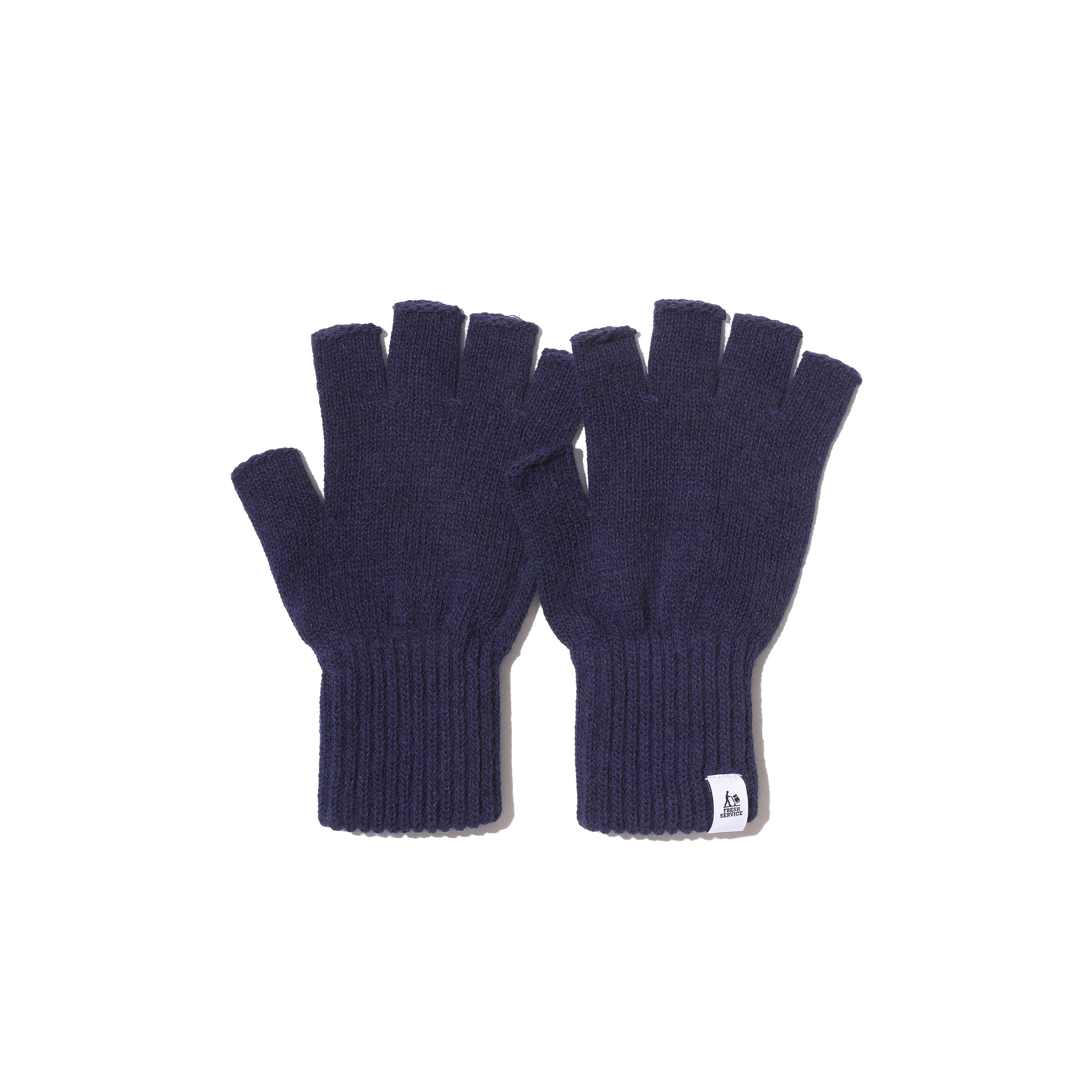 THERMAL RIB KNIT FINGERLESS GLOVES